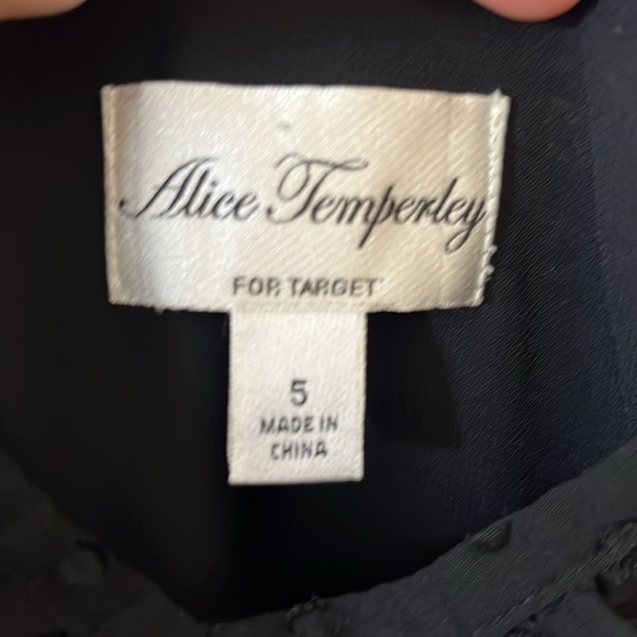 NWT Alice Temperley for Target Black Swiss Dot Ruffle Dress 5 - Picture 8 of 14